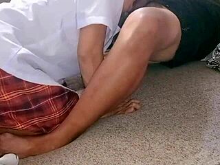 Quicky Cum Inside And Outside My Juicy Pussy With Delivery Driver