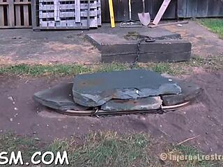 Sadomasochism game with rough fucking and bondage