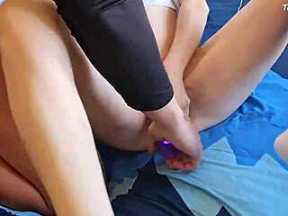 amazing orgasm hits after triple-double hightech dildo with g-spot stimulation