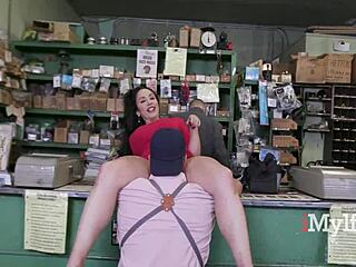 Husband Ignores Cheating Wife's Shy Seduction With Big Fake Tits