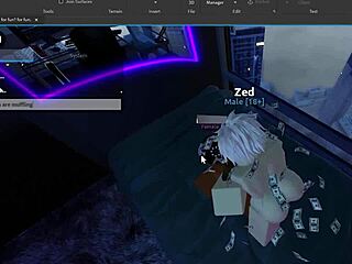 giving a submissive roblox slut backshots until she finishes