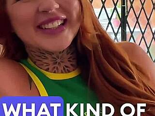 Petite Redhead Busty Latina Deepthroat Sloppy Blowjob After Casting Pov