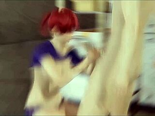 hentai - my teammmate gives titjob then i fuck her in sports storage pov