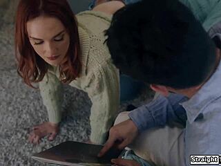 i called my bestie to handle my perv husband with big tits and blowjob