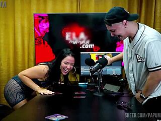 bi mejia gets fucked on podcast table