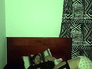 Real sex with girlfriend at stepmother's house turns into bisexual Latina lesbian encounter