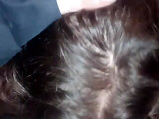 Step mommy gives me a handjob and sucks my cock until I cum on her face