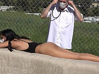 Dr. Grey gives massage