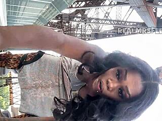 Holy shit, watch this big black cock pounding wet pussy outdoors on the Memphis river walk!