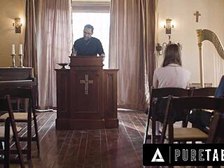 Pure Taboo Horny Virgin Teen 18+ Penelope Kay Seduces Pervert Priest To Fuck Her Ass