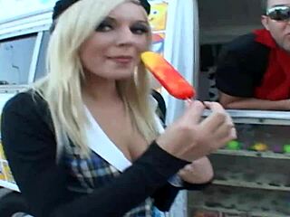 Blonde Kylie Reese Beauty Rides His Big Dick