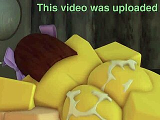 Noob slut in a bikini swimsuit gets fucked by a femboy, she moans loudly.