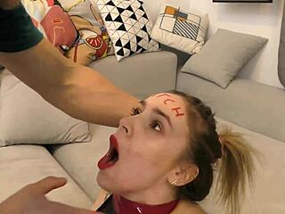 is this nympho saggy tits milf ready for extreme rough face fucking?