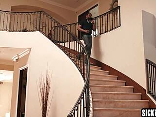 Latina babe sucks huge black cock then rough fucks 😈