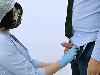 The Nurse Conducts Tests for a Large Dick with Prostate Massage and Sperm Analysis