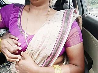 indian aunty and son in law car long drive for sex telugu dirty talks