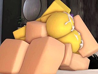 Noob slut in a bikini swimsuit gets fucked by a femboy, she moans loudly.