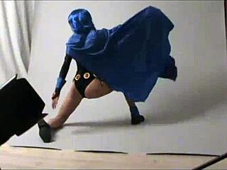 amateur cosplay raven from