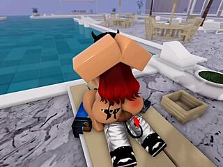 I thought I was naked alone at the pool until this guy showed up for sex.