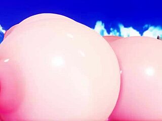 girl gets inflated like a balloon