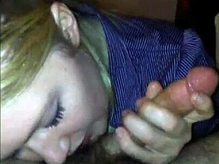 hot big titty blonde jerks and sucks until both cum hard