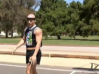 blonde candy manson slides dick between big tits