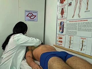 Nurse Excited By Patient's Huge Erection In Hospital