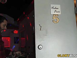 Craving that big black cock, petite teen Hannah Hays? Gloryhole interracial action.