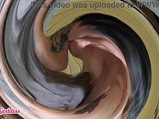 إلهة تشعر بالشغف تمص ثدي ربة البيت وتنيك كسها المشعر