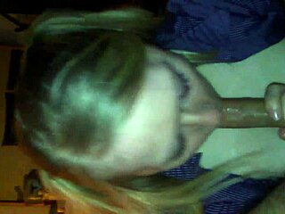 hot big titty blonde jerks and sucks until both cum hard