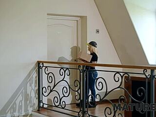 Wow, this mature blonde cougar is a living vibrator defect!