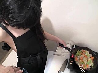 Mature woman in naked apron gets fucked hard by Koori Komachi vol 2