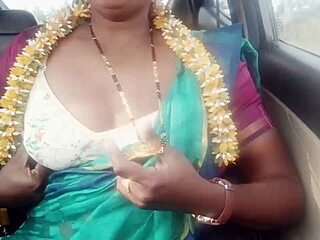 Indian housewife car sex with father-in-law