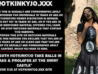 Anal Goth Hotkinkyjo Take Balls In Her Ass & Prolapse At The Swiny Castle