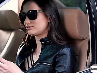 The small tits stalker rims the petite lesbian's ass passionately