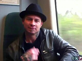 British Maid Blows Big Cock for Facial