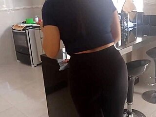 maid in leggings made me horny, offered money for sex