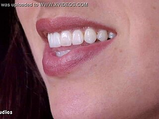 karly, the cute domme, dominates with mouth tests, sucking and kissing during bdsm massage