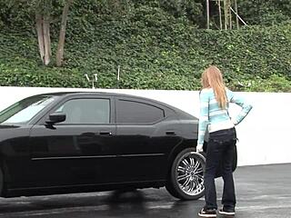 Teen Allison Lane takes an internal cumshot after fucking this black dick