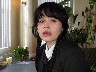 Wednesday Addams Takes Huge Dick Deep! Ft Yhivi