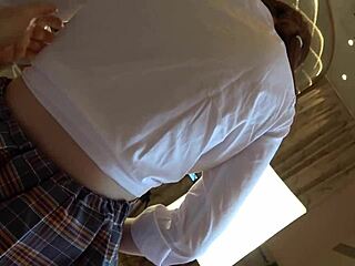 Japanese Beauty Kanzaki-Chan in Uniform Blowjob to Creampie