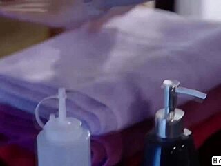 Brunette Teen with Small Tits Performs Pussylicking in 69 Position