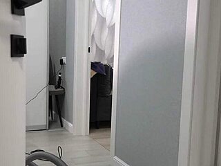 Mature Housewife With Thick Ass Under Short Robe And Big Boobs Watched By Home Camera