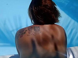 He caught me masturbating by the pool and thrust his cock hard into me. I felt every inch deeply.