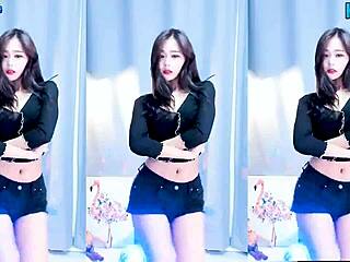 Girl dances in national costume