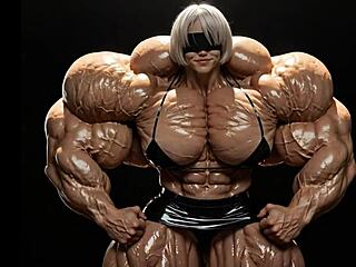 2B Grows To Muscular Giantess Pump Factory!