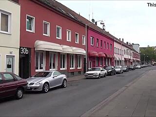 Exploring the redlight district on ludwigstrasse in hannover germany