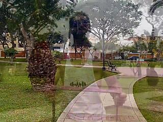 rutina de yoga en la cama con colombiana milf tetona montando duro