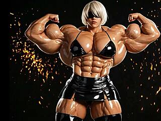 2B Grows To Muscular Giantess Pump Factory!