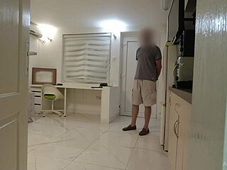 Cute Delivery Guy Returns with Flowers, Gets Blowjob